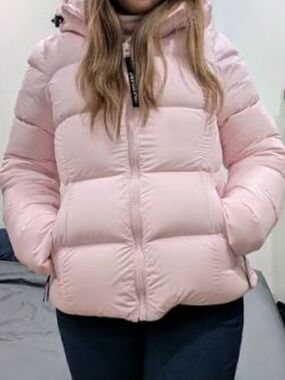 Aritzia Light Pink Super Snug Puffer Jacket